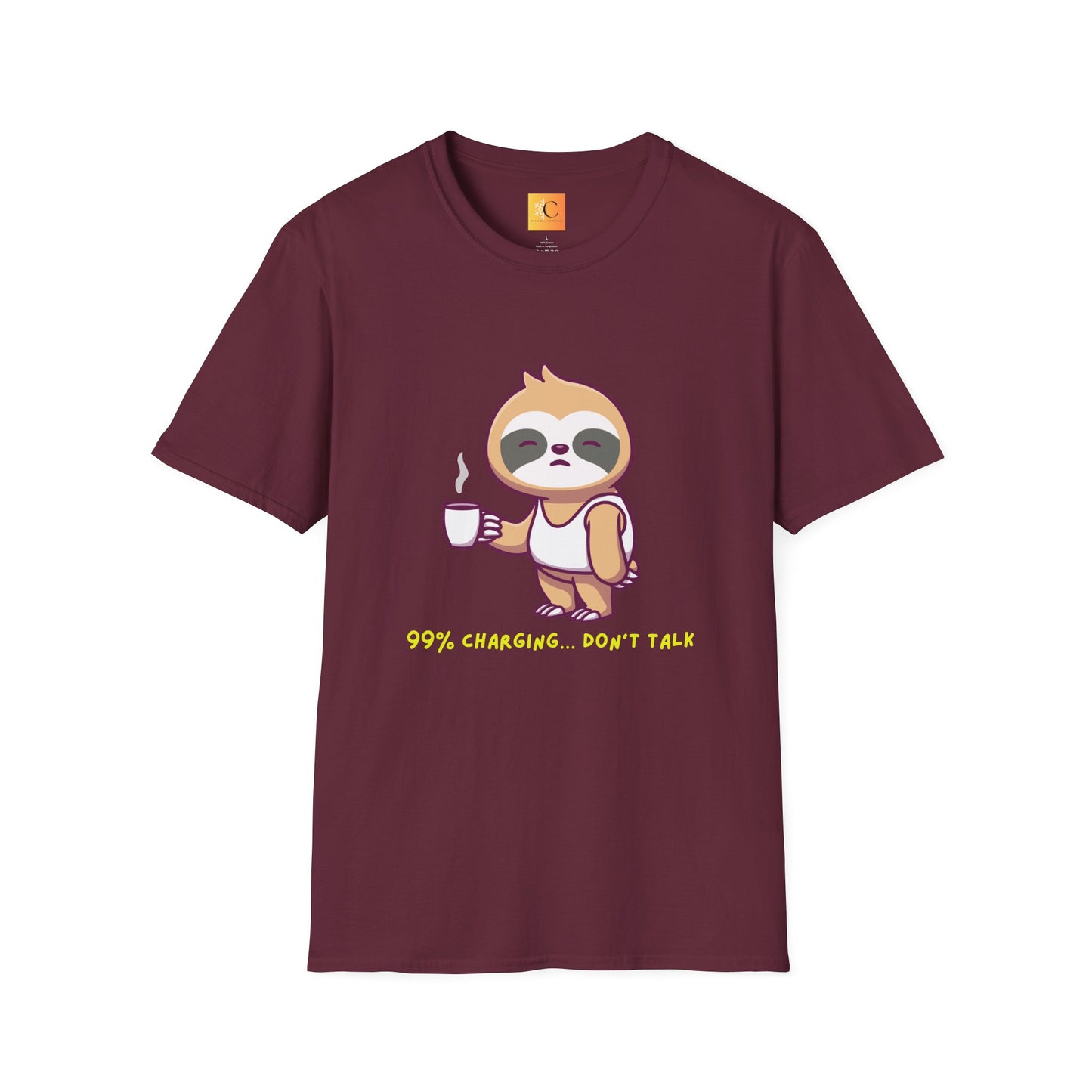 Graphic Tee for Introverts - 99% Charging...