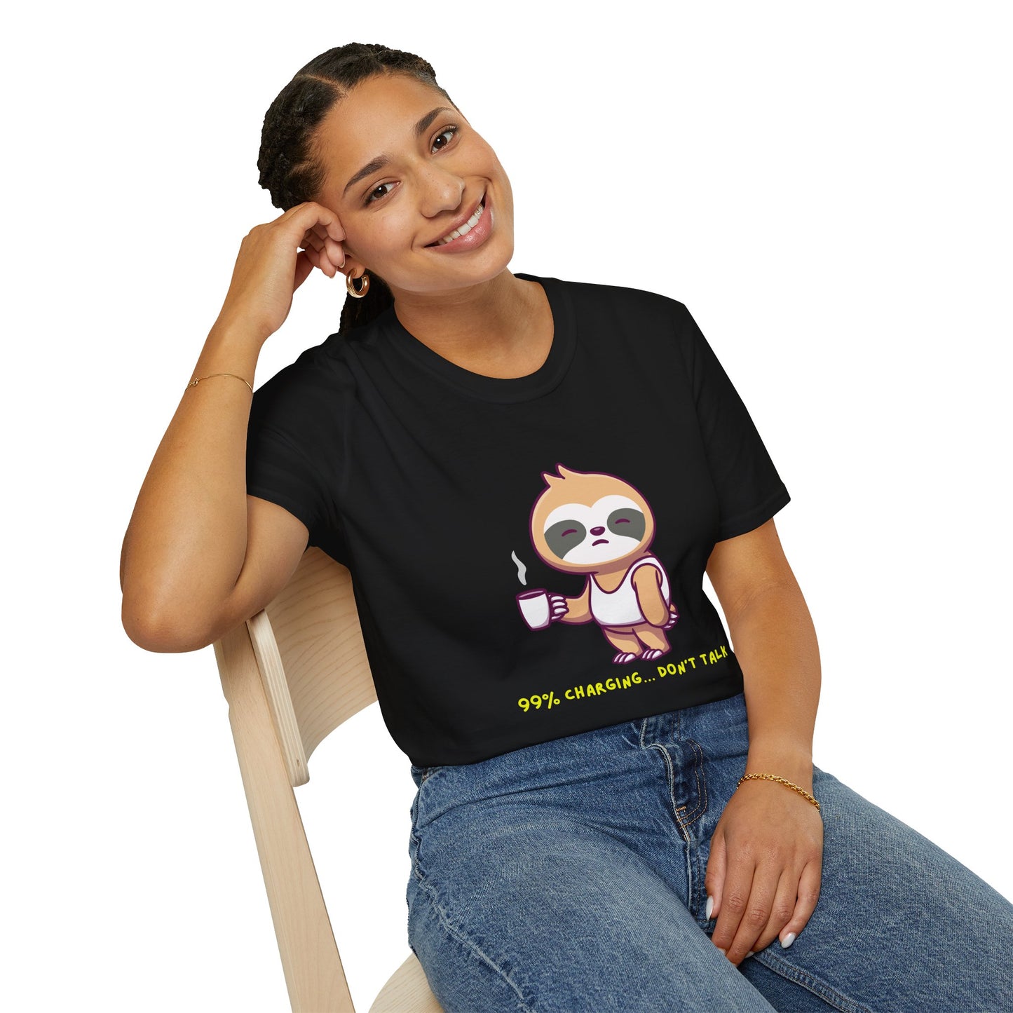 Graphic Tee for Introverts - 99% Charging...